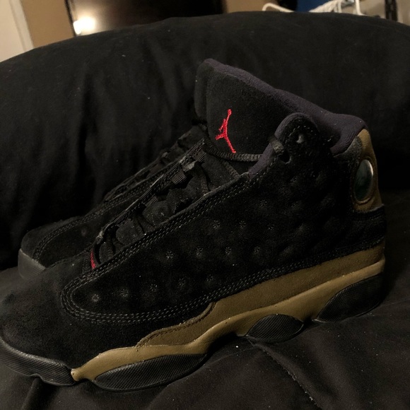 Jordan 13 “olive” 2017 release. Size 6y